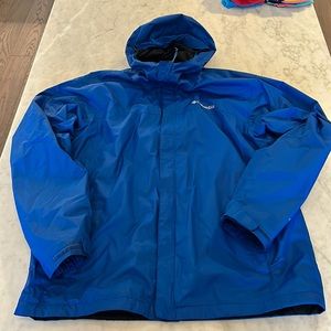 Columbia Rain Jacket, weatherproof and breathable, size large